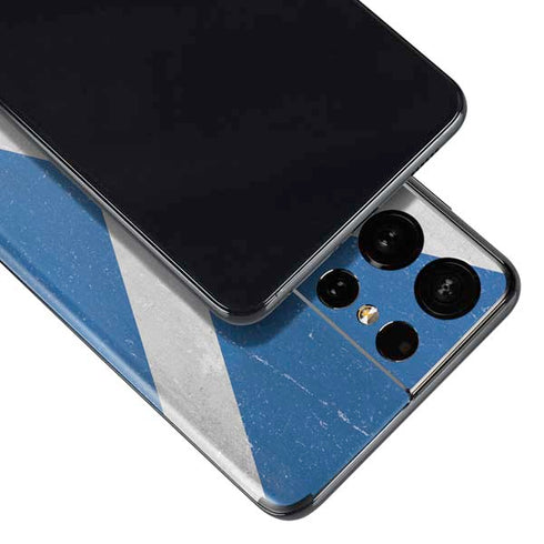 Scotland Flag Distressed Galaxy S21 Ultra 5G Skin